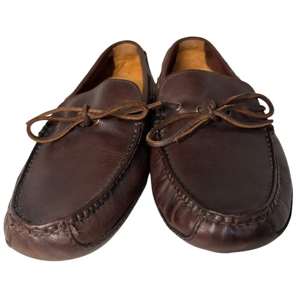 Cole Haan Grant Canoe Camp Moc Leather Driver Loafers Men’s 8M Moro Brown